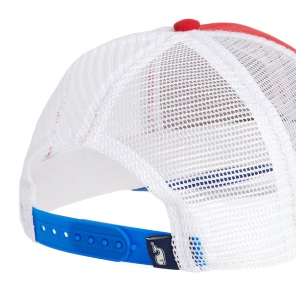 Vineyard Vines Red White & Blue Trucker Hat! - Picture 6 of 7